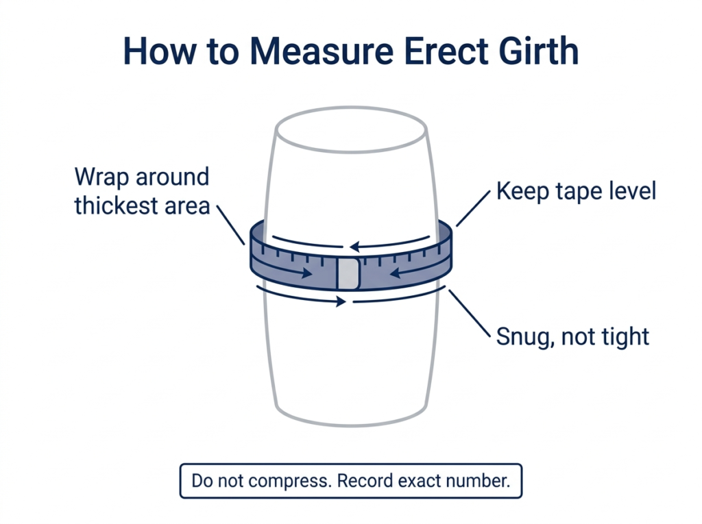 How to measure girth for Bathmate cylinder selection