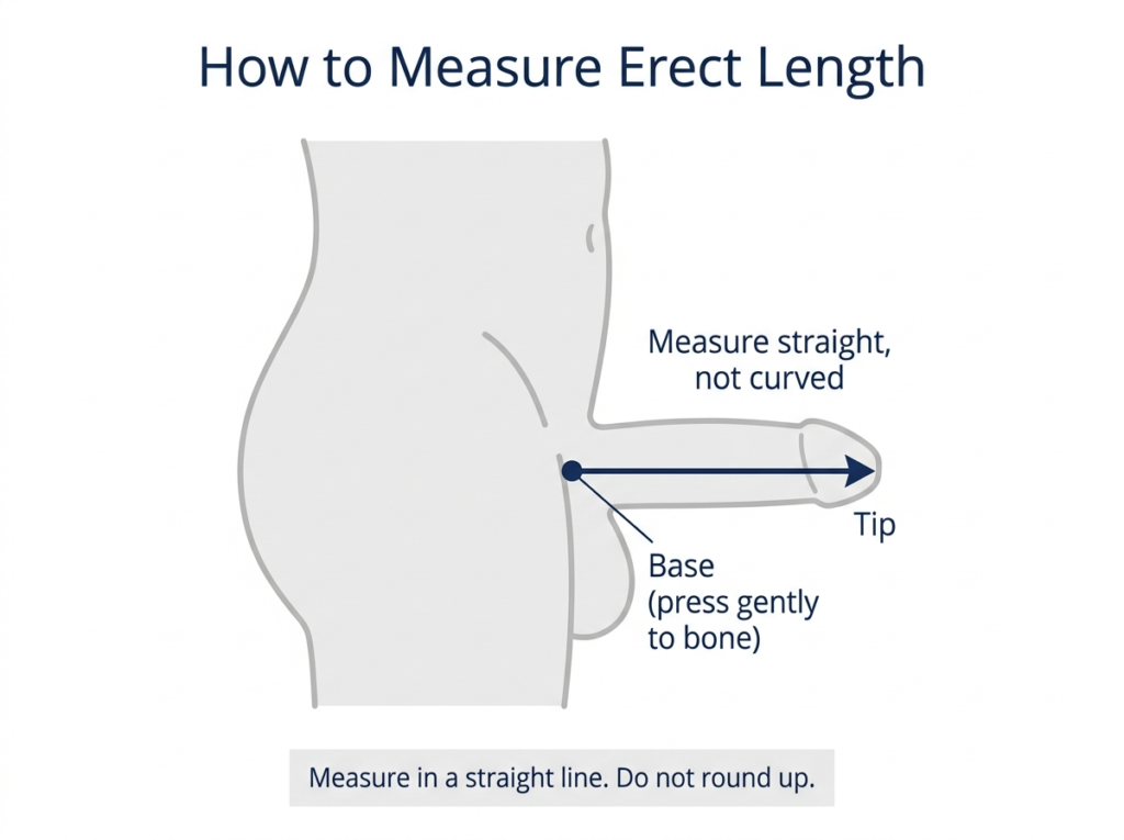 How to measure erect length correctly for Bathmate sizing